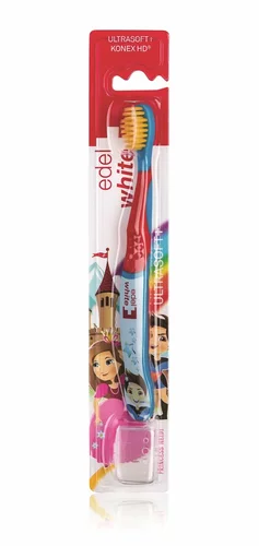 EDEL+WHITE Flosserbrush Kinderzahnbürste Ultrasoft