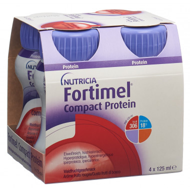 Fortimel Proteine Compatte Frutto di Bosco 4 x 125ml