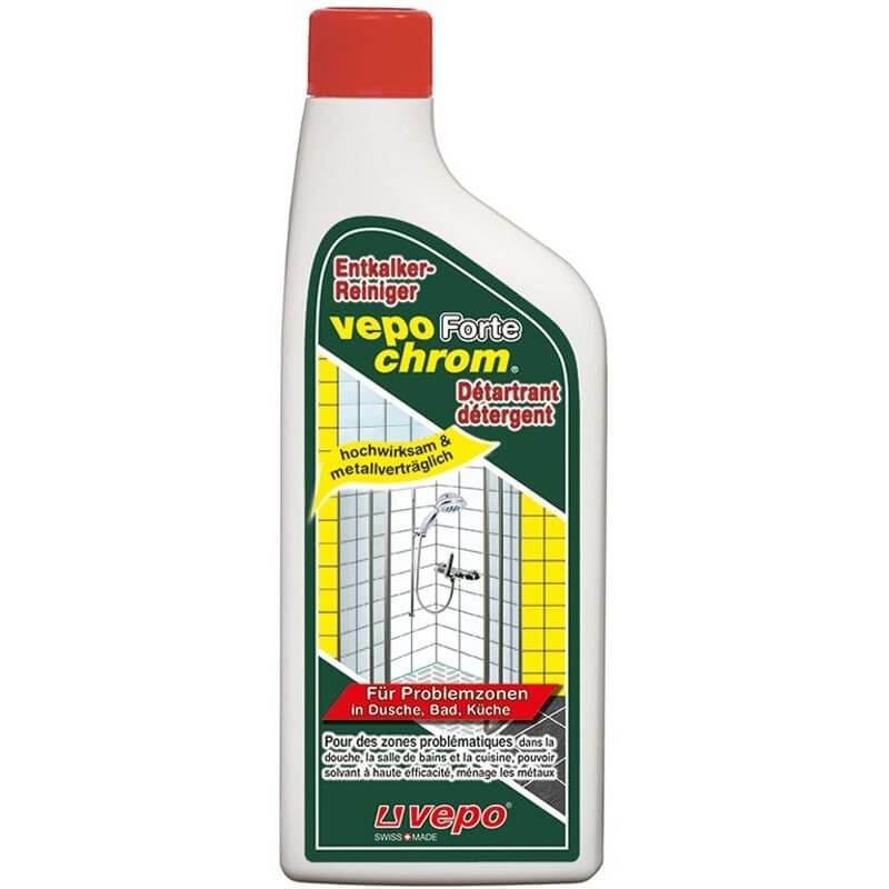 Vepochrom Forte Detergente disincrostante per box doccia Disincrostante extraforte compatibile con i metalli 500ml