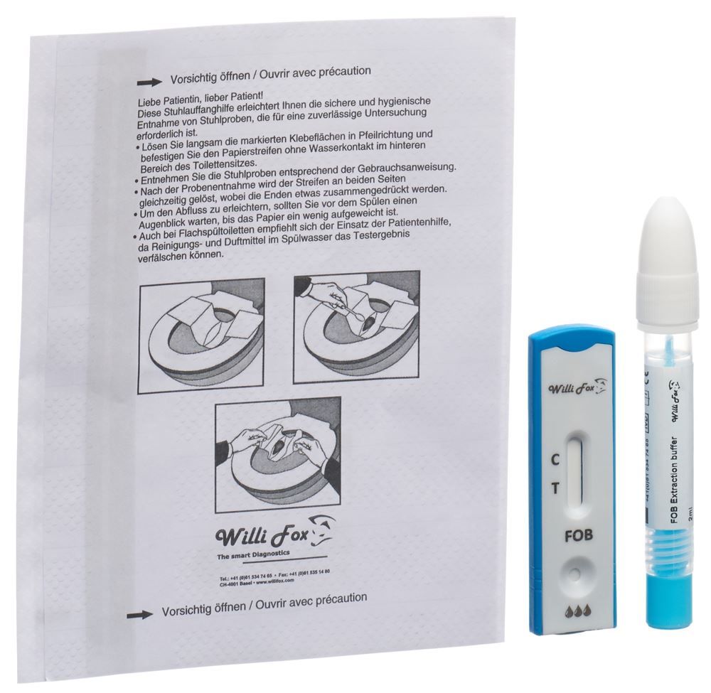 Test FOB di Willi Fox (emoglobina occulta nelle feci)