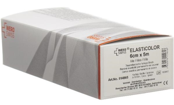 WERO SWISS Elasticolor El Bind 5mx6cm rosso 10 pezzi