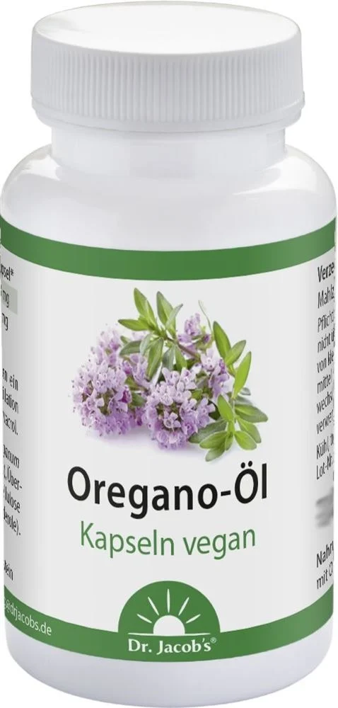 DR. Capsule di olio di origano vegan 60 Capsule di JACOB'S