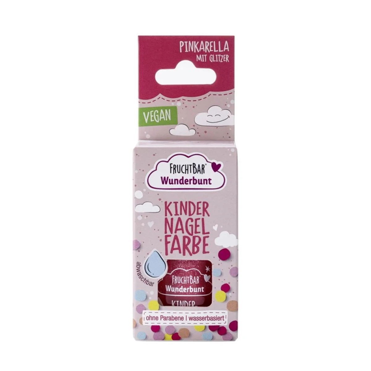 FRUCHTBAR Wunderbunt unghie bambino rosso rosa 7ml