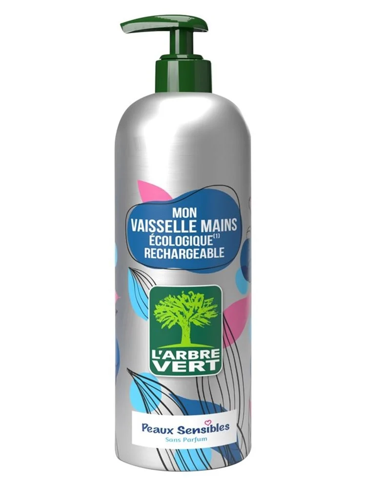 L'ARBRE VERT Liquido per lavastoviglie consigliato in alluminio 490 ml