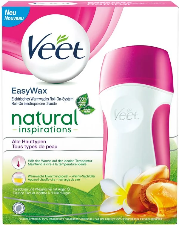 VEET EasyWax Sensitive Set Roll-On naturale