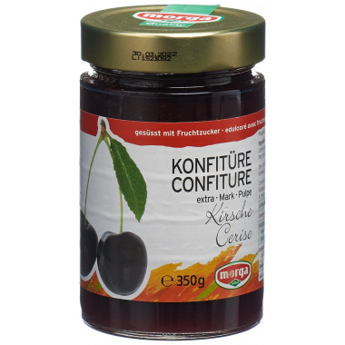 MORGA confettura di ciliegie nere Fruchtz 350g