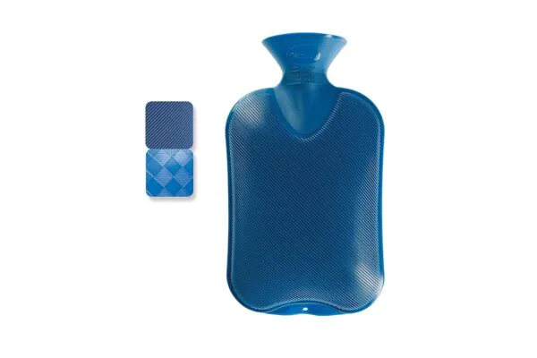 Fashy borsa dell'acqua calda termoplastica 2l mezza lamella zaffiro
