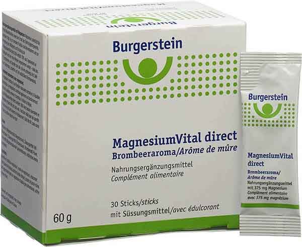 Burgerstein Magnesiumvital stick diretto 30 pezzi