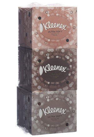 Kleenex ULTRASOFT fazzoletti cosmetici trio 3 x 48 pezzi