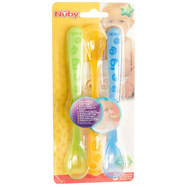 Nuby paps cucchiaio lungo 3 pezzi