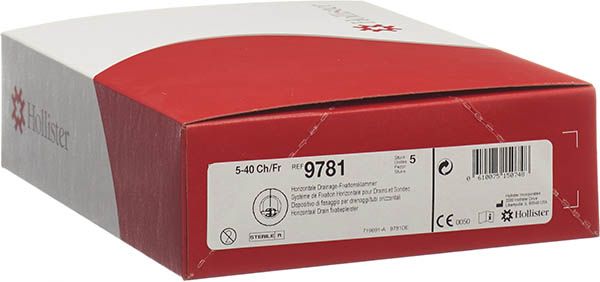 Clip di fissaggio per drenaggio Hollister CH5-40 5 sacchetti