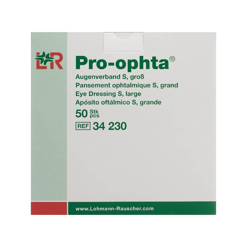 Pro Ophta S benda per occhi L trasparente 50 pezzi