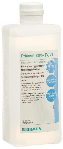 B. BRAUN Etanolo 80% Glicerina 1% Flacone ovale 500 ml