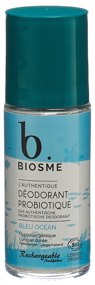 Biosme Deodorante probiotico roll-on Bleu océan Ricaricabile Fl 50ml