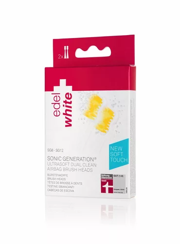 EDEL+WHITE Testine di ricambio per spazzolini Sonic Dual Clean G8+