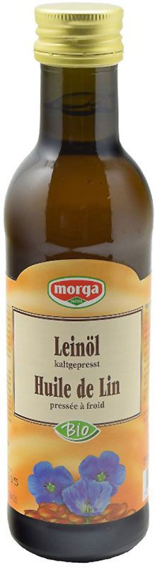 Olio di lino Morga spremuto a freddo biologico Fl 1,5dl