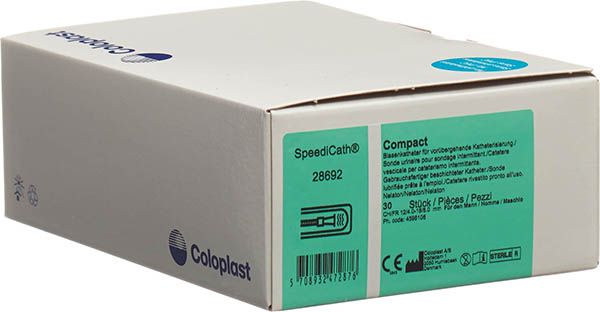 SpeediCath Compact 1x catetere CH12 uomo Nelaton 30 pezzi