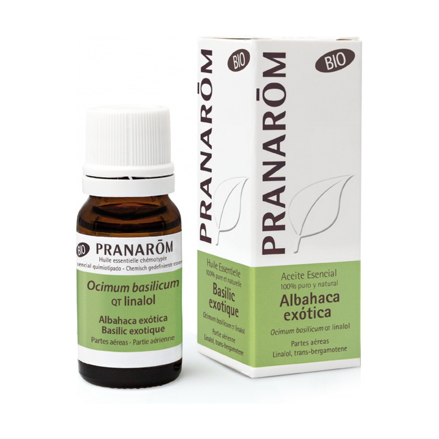 PRANAROM Basilico Esotico CT Linalolo Olio Essenziale Biologico 10ml