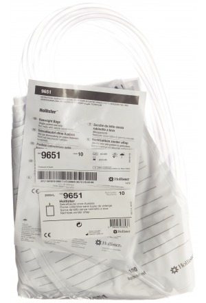 Hollister sacca da letto 2l 120cm non sterile 10 pezzi