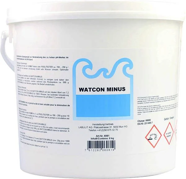 WATCON MINUS granuli di acido 8 kg