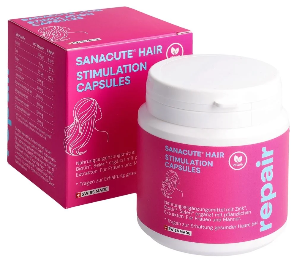 SANACUTE Capsule per la stimolazione dei capelli Ds 60 Capsule