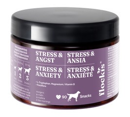 FLOCKIS snack per cani compresse masticabili stress e ansia 90 pezzi