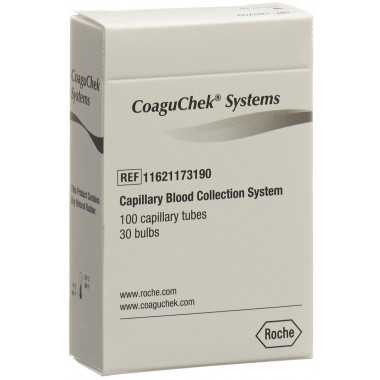 COAGUCHEK capillari in plastica 50 mcl 100 pezzi