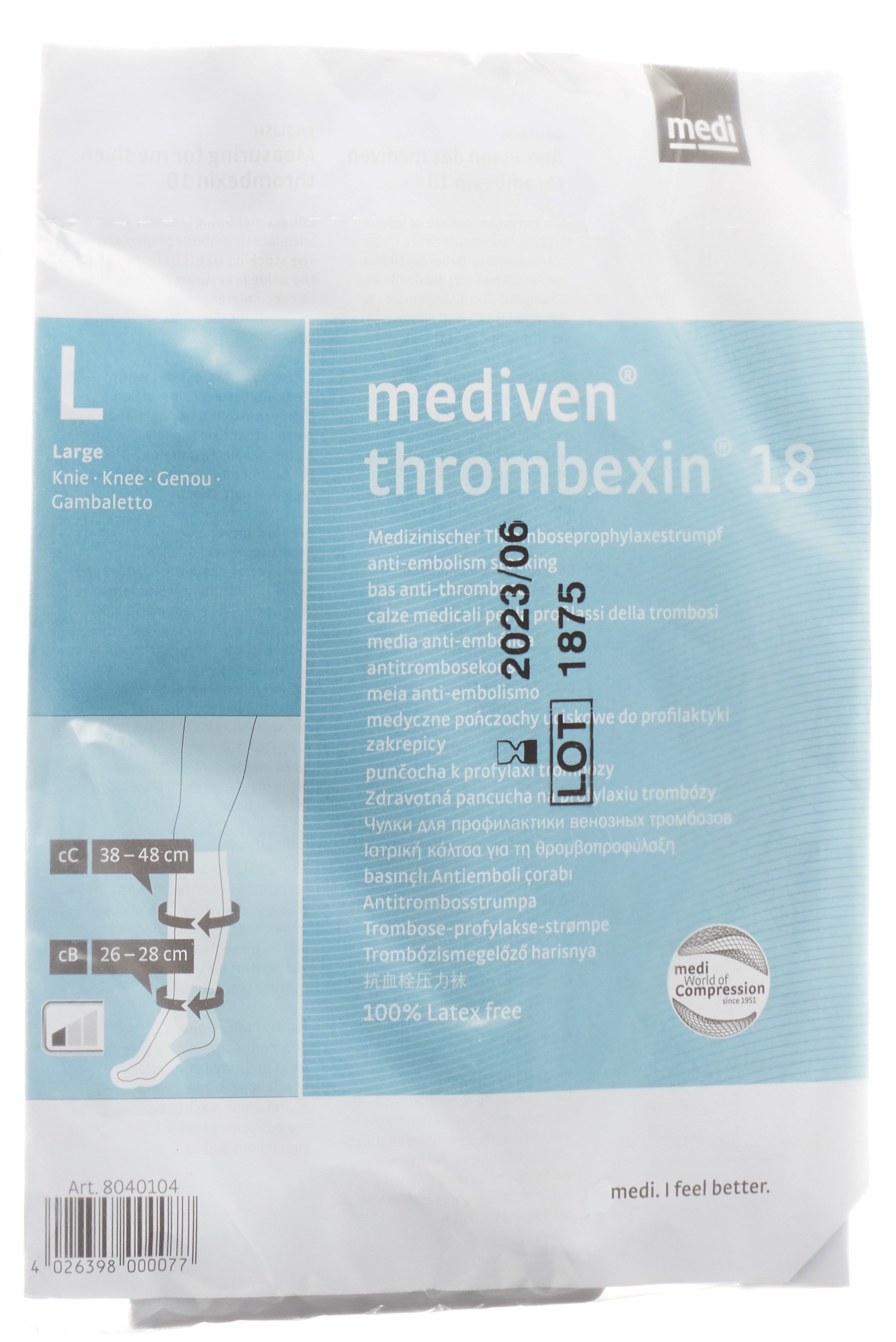 Trombossina Mediven 18 A-D S 1 coppia