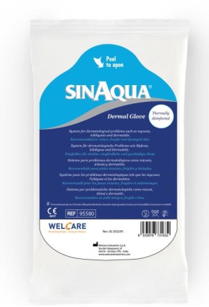 SINAQUA Dermal Glove - Guanto pre-umidificato Btl 8 pezzi