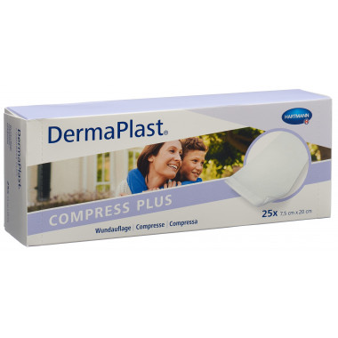 DermaPlast Compress Plus 7,5x20cm 25 pezzi