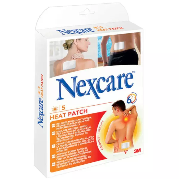 3M Nexcare Heat Patch 9,5x13cm 5 pezzi