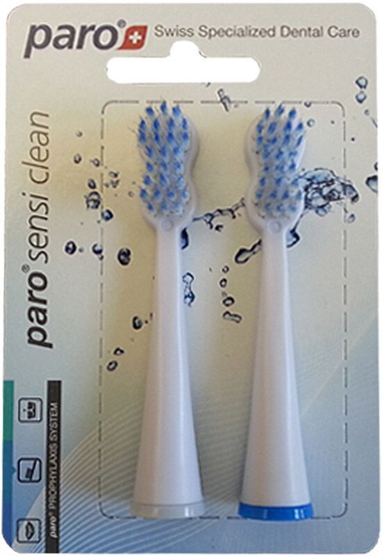 Spazzolino di ricambio Paro sensi-clean sound 2 pezzi