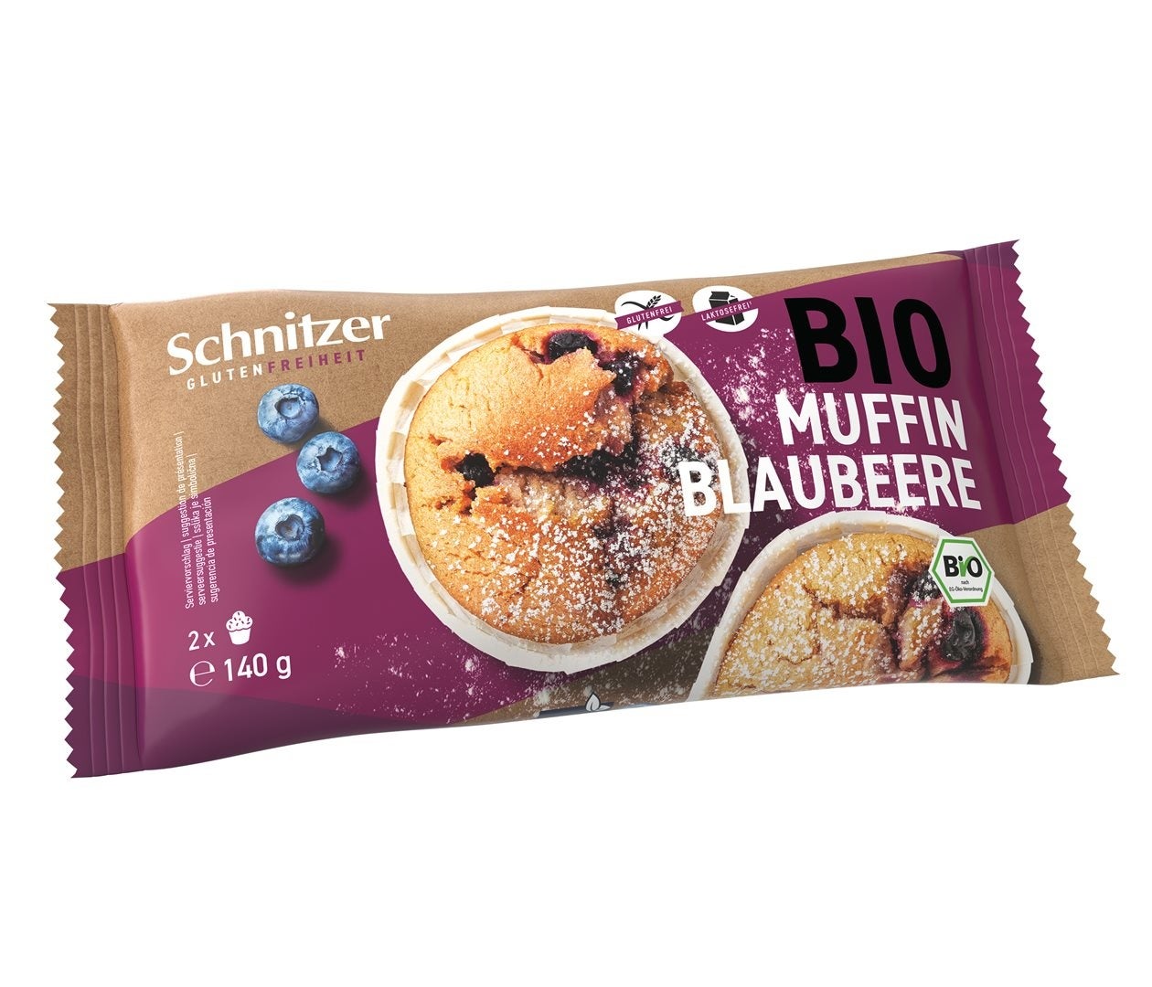 Schnitzer Muffin biologici al mirtillo 2 x 140 g