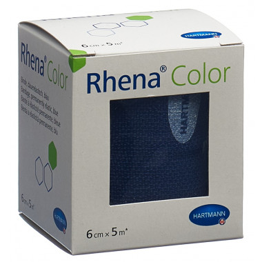 Bende elastiche Rhena Colour 6cmx5m blu