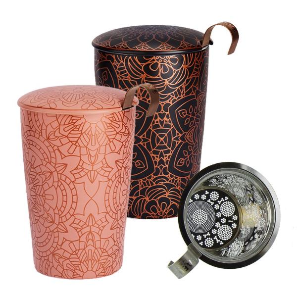 ERBORISTERIA Tazza da tè mandala con setaccio