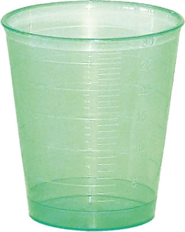 Tazza medicinale Gribi 30ml verde 75 pezzi