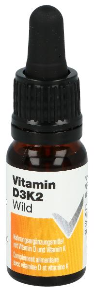 VITAMIN D3K2 Wild Tropfen Flasche 10ml