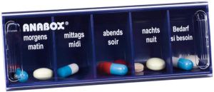 Anabox Medidispenser 1 giorno blu