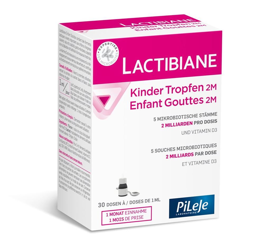 LACTIBIANE Bambini 2M Gocce (nuovo) Fl 30ml