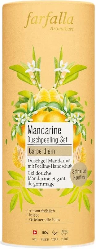 farfalla Set scrub doccia al mandarino