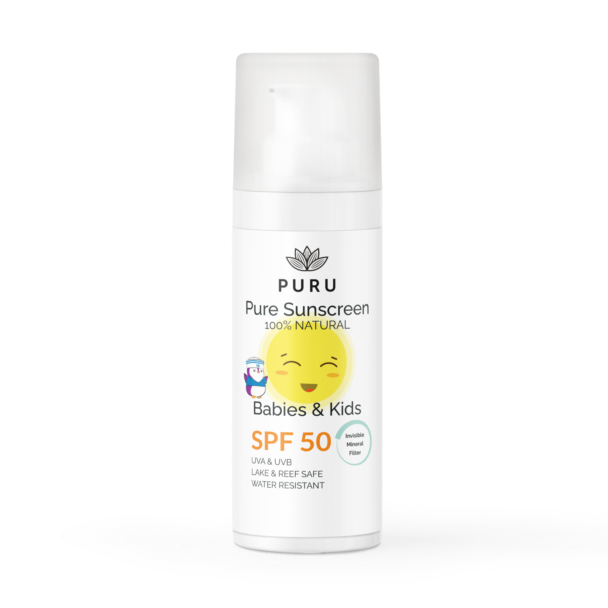 PURU Crema solare pura neonati e bambini SPF50 50ml