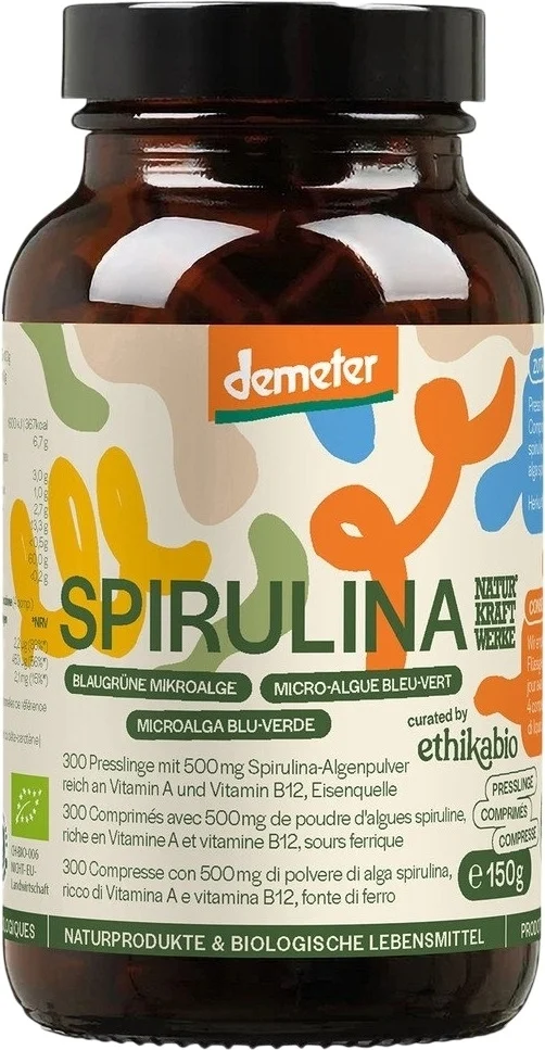 NaturKraftWerke Spirulina 300 Pressl Dem 150 g