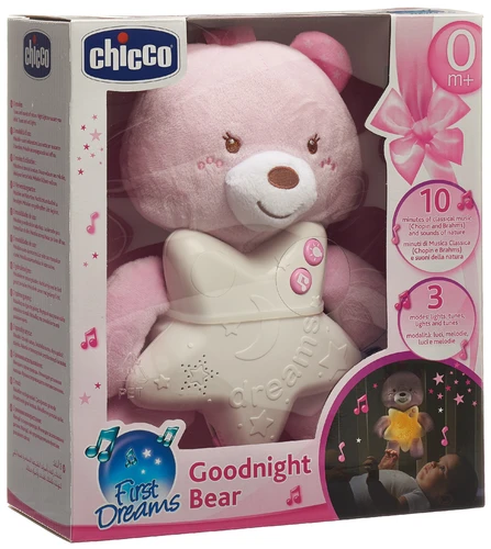 chicco orso della buonanotte rosa