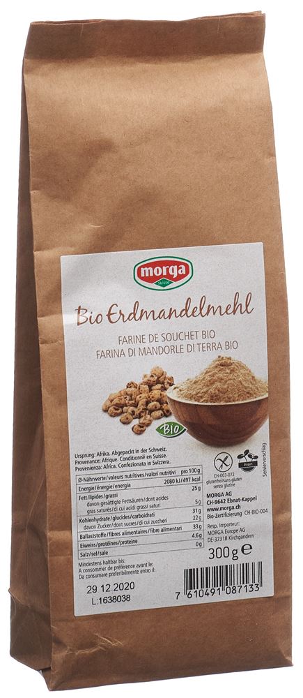 Farina di tigre Morga biologica senza glutine Btl 300 g
