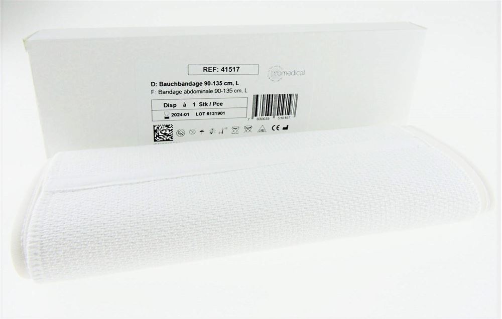 Supporto addominale Promedical L 90-135cm bianco 25cm