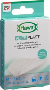 Flawa Vlies Plast M 7,5x5cm 10 pezzi