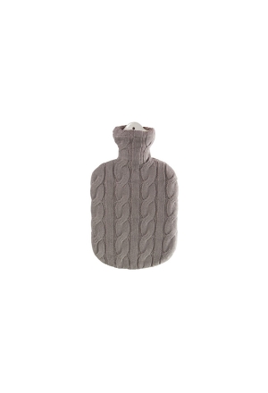 SÄNGER borsa dell'acqua calda 2l in maglia con treccia beige scuro