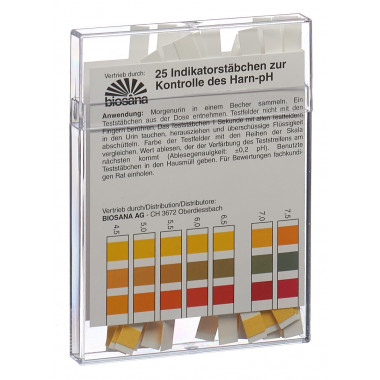 Bastoncini indicatori Biosana pH 4,5-9,25 25 pezzi