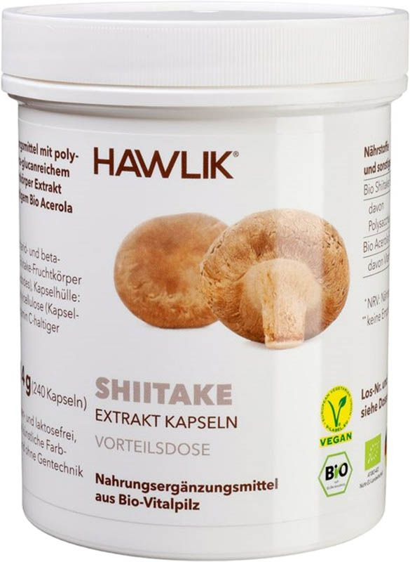 Capsule di estratto di Shiitake HAWLIK 240 Capsule