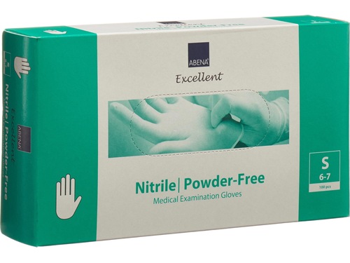 ABENA guanti da esplorazione in nitrile S senza polvere bianco 100 pz.